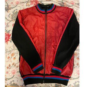 Vintage MONDIAL made-in-Italy, 1980s Nylon and Wool Cycling Jacket